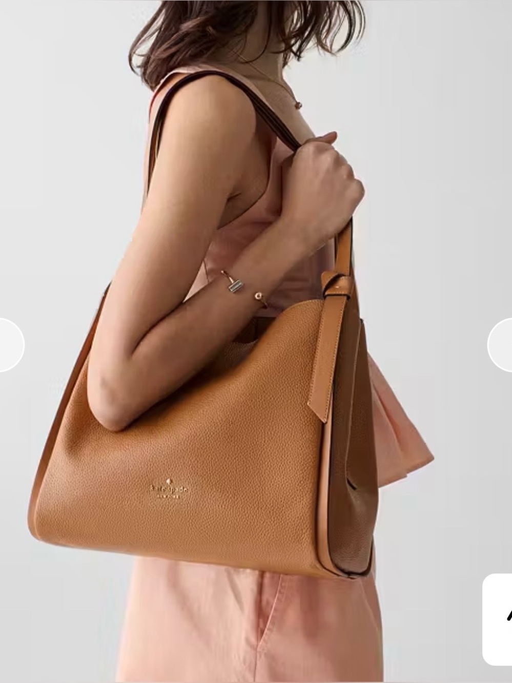 Kate Spade Pebbled Leather Carryall Shoulder Bag NWT